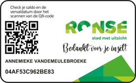 Voorbeeld van een lokale Gift2Give-cadeaubon