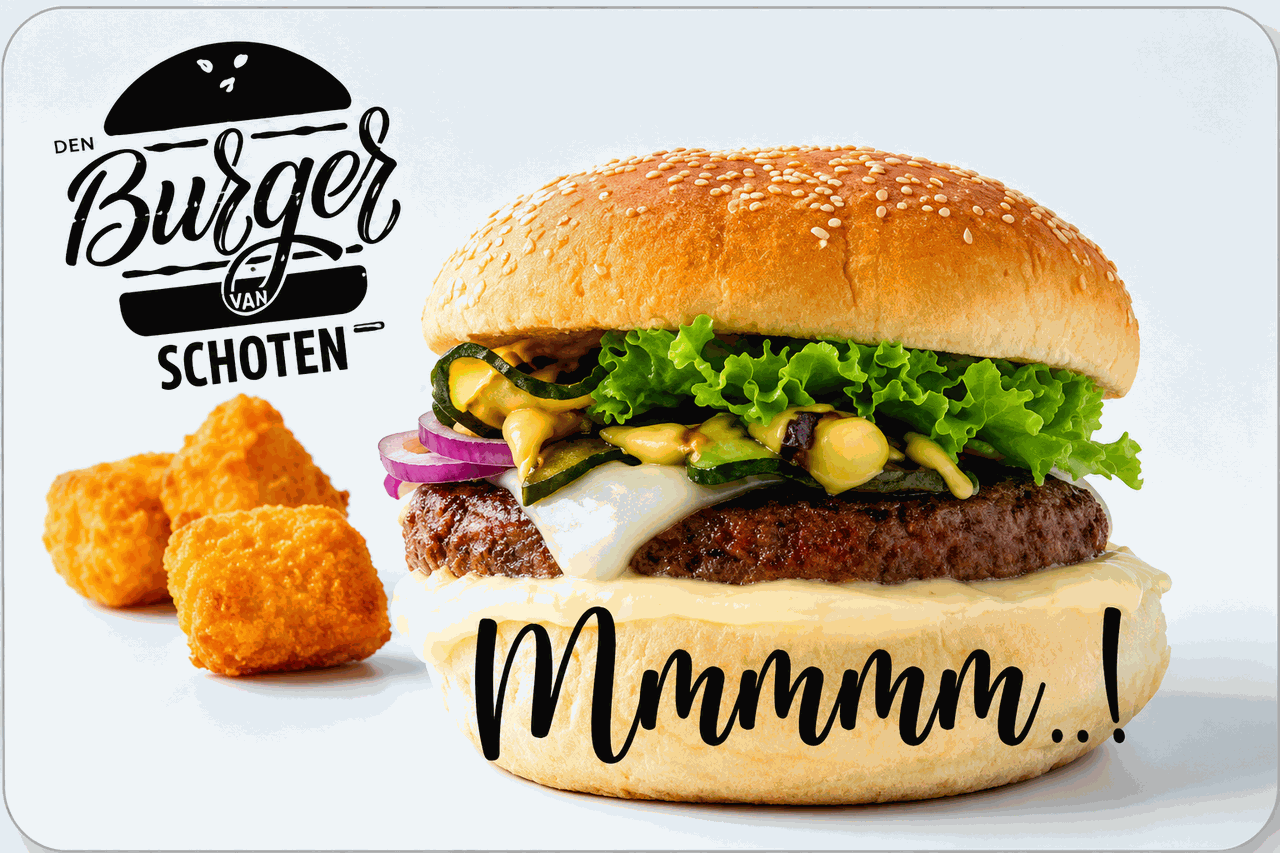 E-coupon visual Den Burger van Schoten
